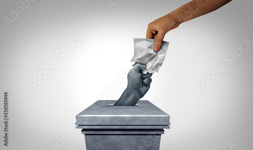 Tableau sur toile Voting Suppression