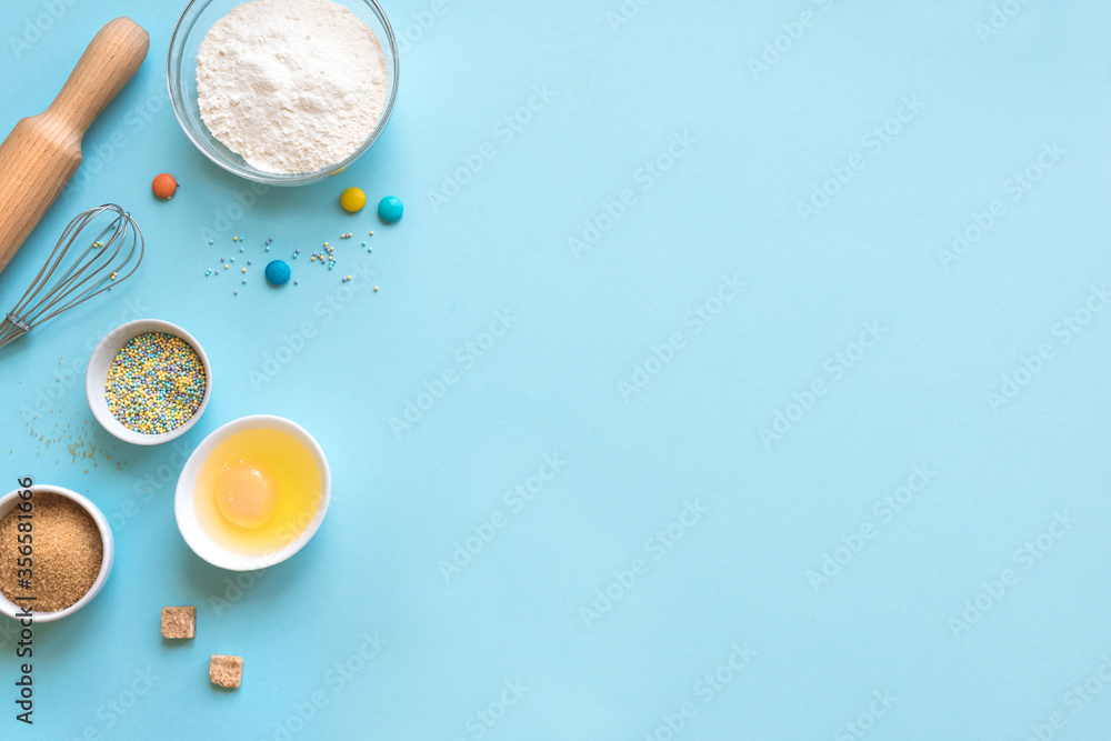 Baking utensils and ingredients Baking utensils and ingredients