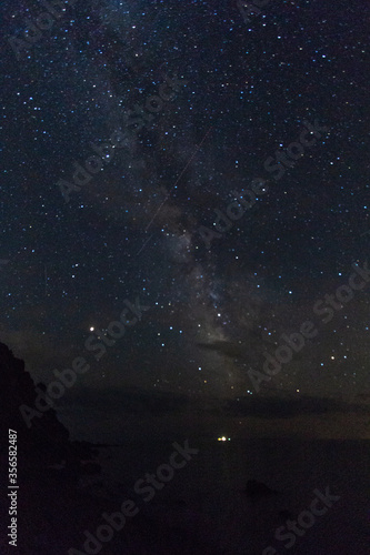 nightscape in mediterranean area