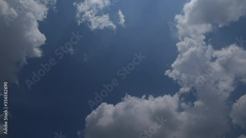 Motion of clouds in the sky