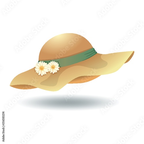 hat with flowers