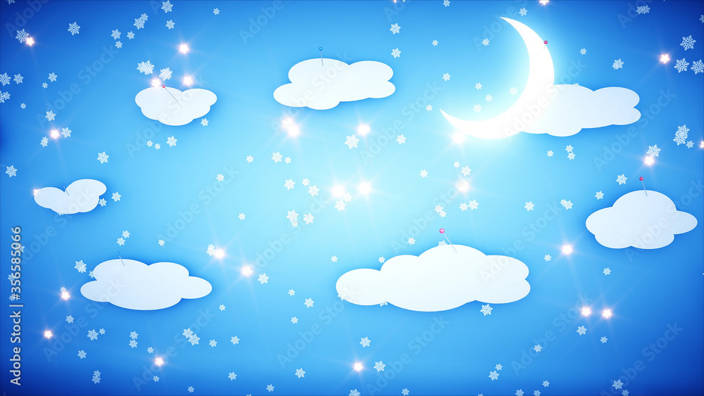 New Year paper background. Happy new year and xmas background. Snowfall. 3d rendering. New Year paper background. Happy new year and xmas background. Snowfall. 3d rendering.