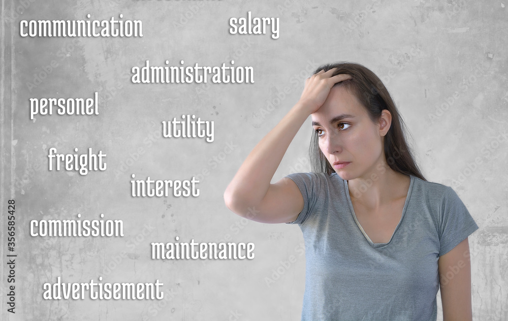 Business design and frustrated angry woman pulling hair out Business design and frustrated angry woman pulling hair out
