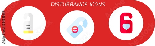 Modern Simple Set of disturbance Vector flat Icons