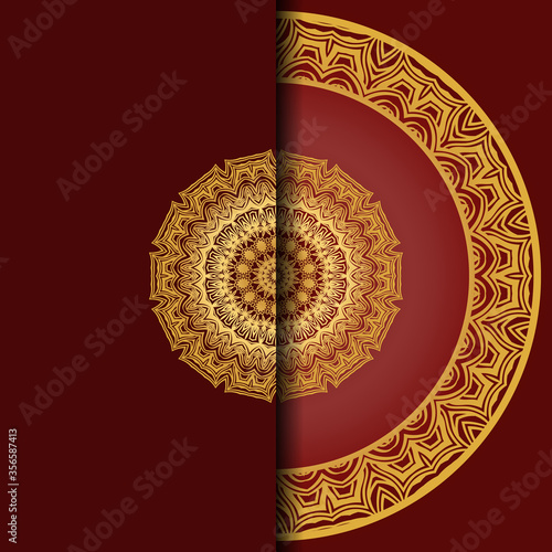 Design Vintage Cards With Floral Mandala Pattern And Ornaments. Template. Islam, Arabic, Indian, Mexican Ottoman Motifs.