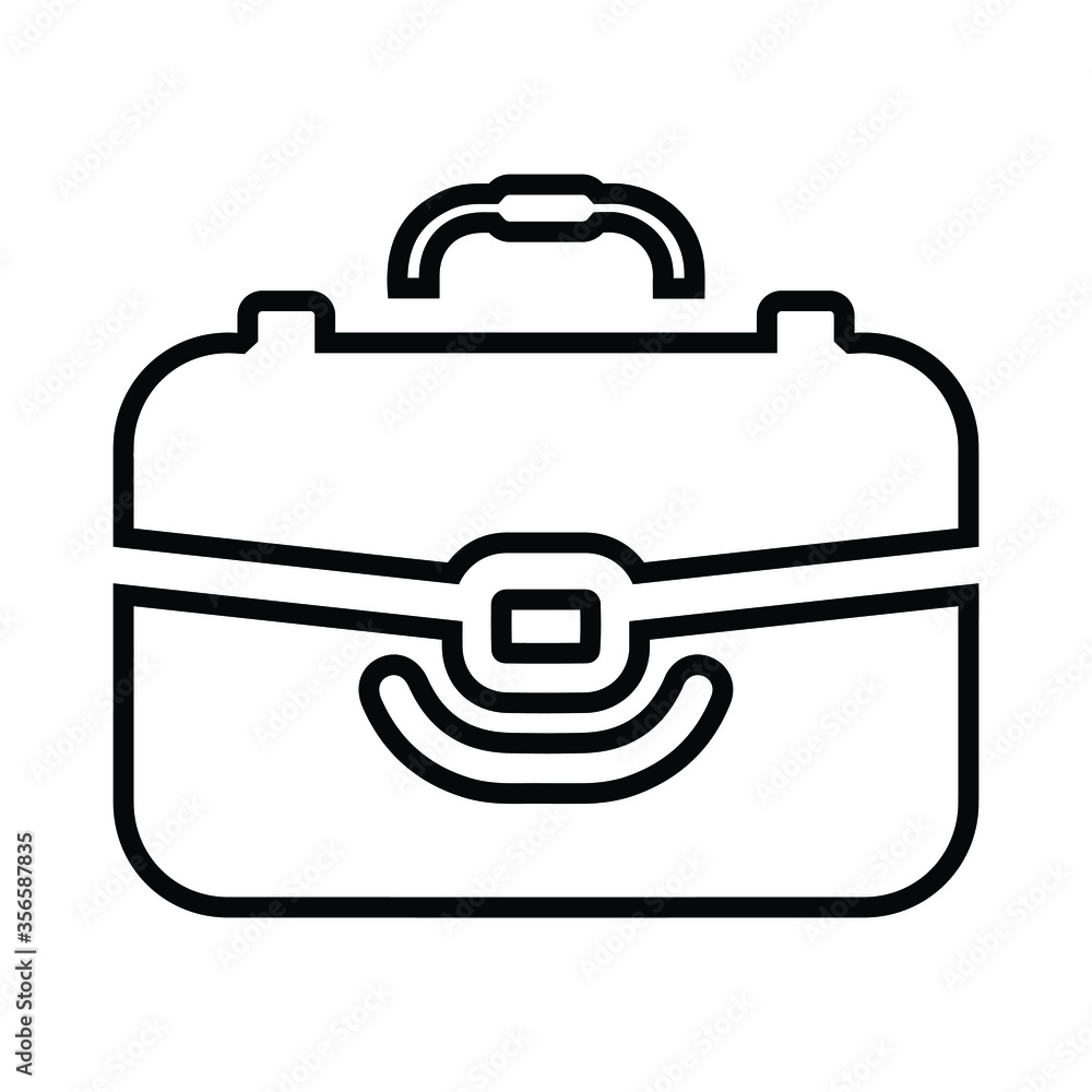 Briefcase or business services or suitcase line icon Briefcase or business services or suitcase line icon