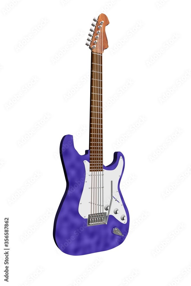 guitare violette