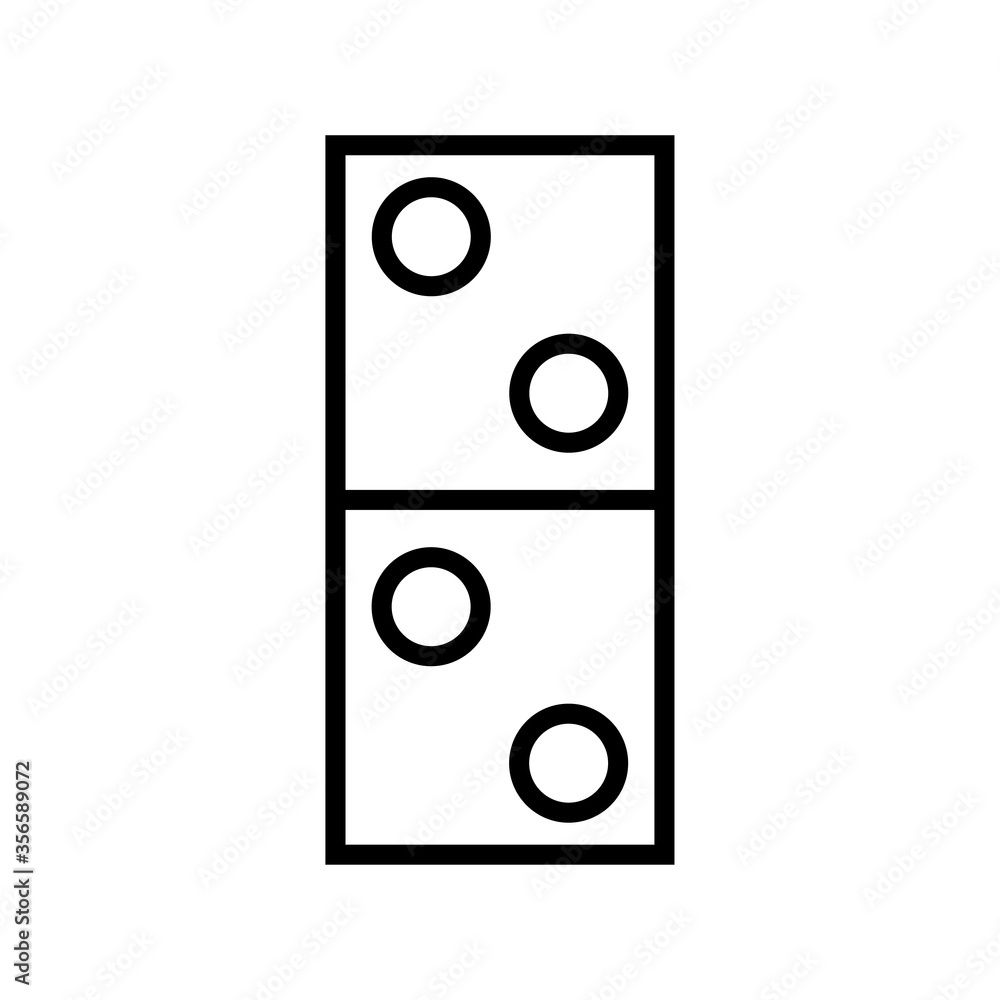 domino card icon design,flat style trendy collection domino card icon design,flat style trendy collection