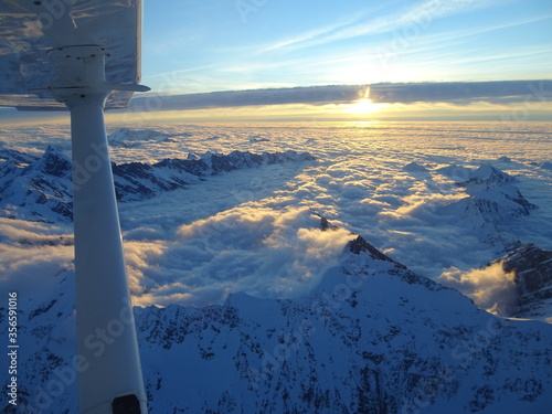 aerial view of the mountains in New Zeland