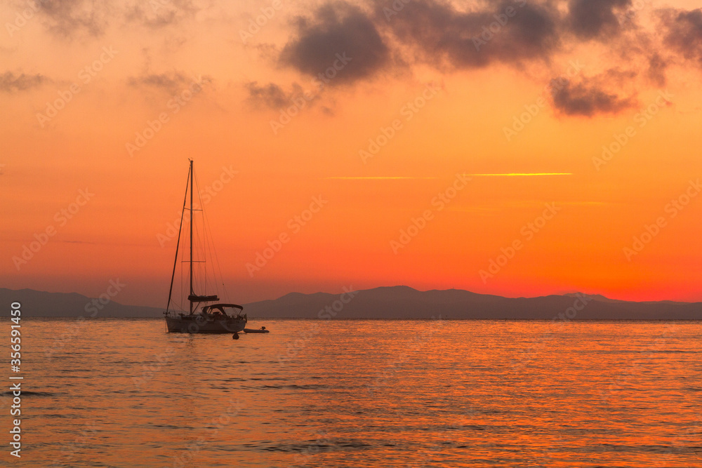 Fototapeta premium cities and coasts of elba island