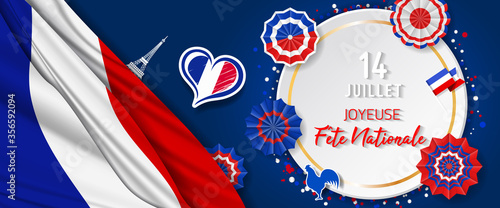 14 Juillet - Fête Nationale. 14 juillet en France - fête nationale photo