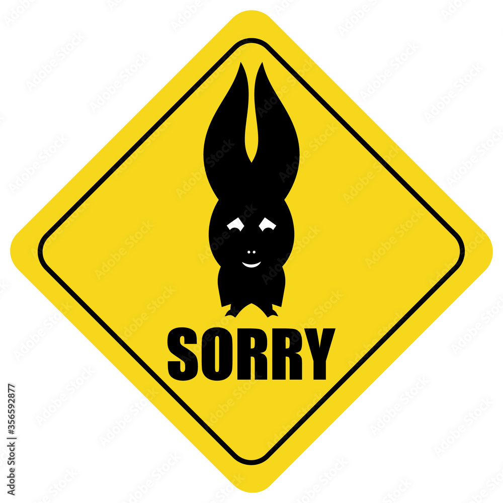 Car yellow sticker logo icon Funny sign of attention and apology Creative cartoon design Sorry word Modern children's style Fashion print for clothes cards picture poster banner for websites Vector Car yellow sticker logo icon Funny sign of attention and apology Creative cartoon design Sorry word Modern children's style Fashion print for clothes cards picture poster banner for websites Vector