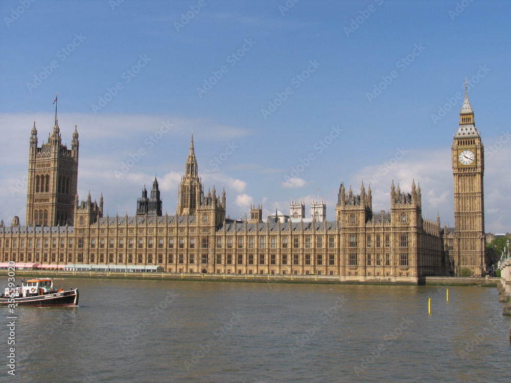 London,UK,Westminster palace and Big Ben, the clock tower