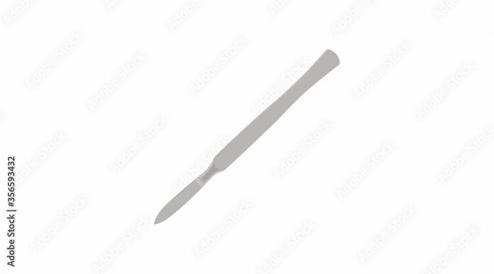 Vector Isolated Illustration of a Scalpel Vector Isolated Illustration of a Scalpel