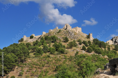 Moclin islamic alcazaba fortress, Montes de Granada, Andalusia, Spain