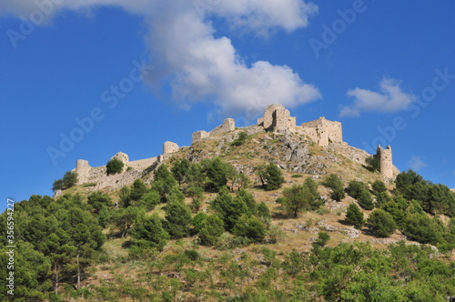 Moclin islamic alcazaba fortress, Montes de Granada, Andalusia, Spain