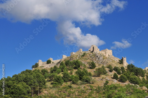 Moclin islamic alcazaba fortress, Montes de Granada, Andalusia, Spain