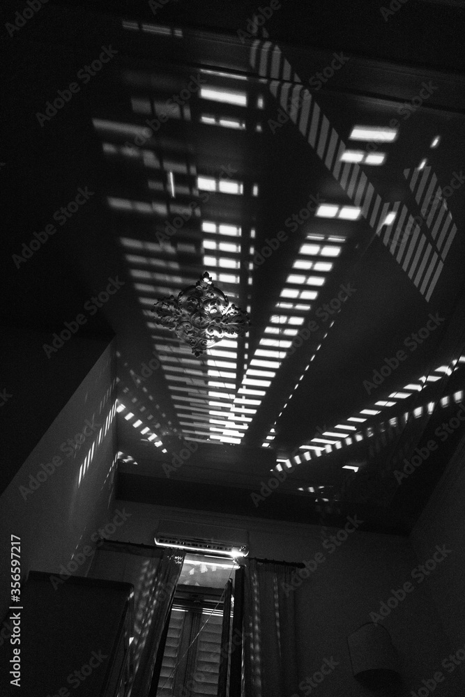 Naklejka premium shadows in black and white