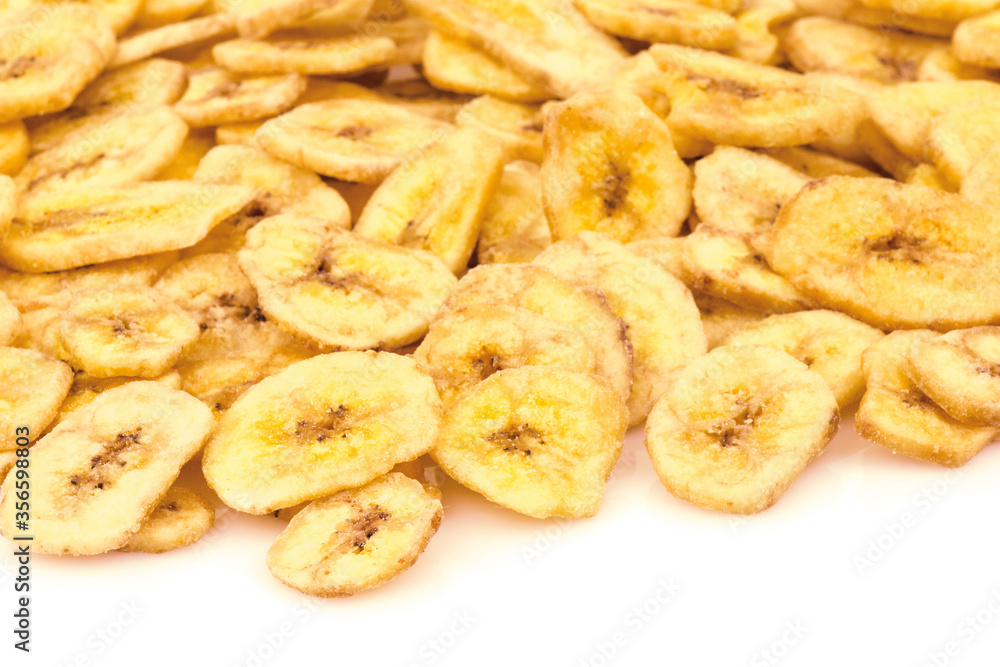 Heap of banana chips Heap of banana chips