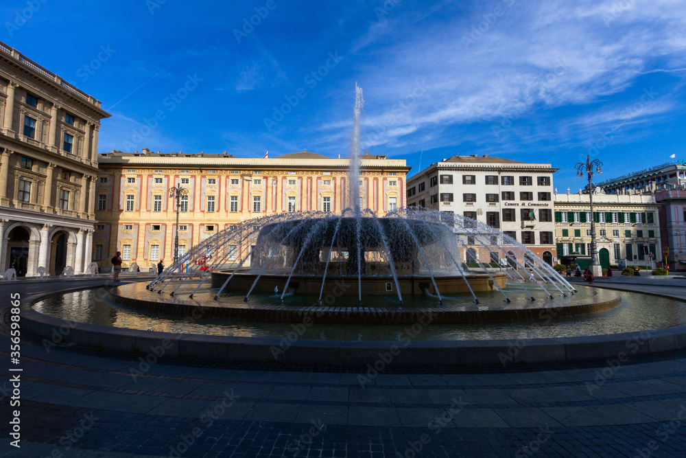 Naklejka premium streets and houses of Genova