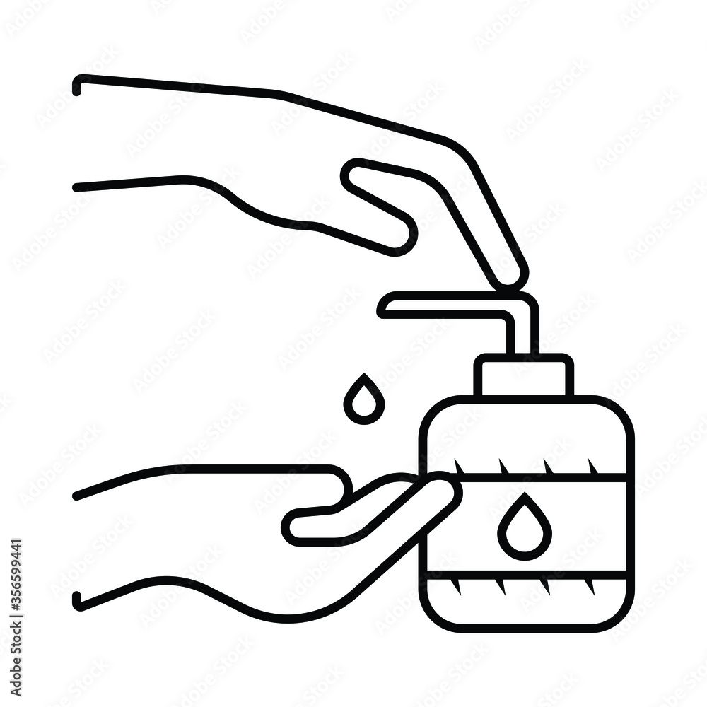 Liquid soap icon. Vector illustration Liquid soap icon. Vector illustration