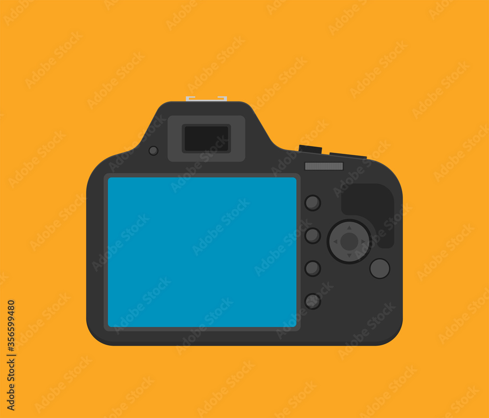 Photo camera, modern minimal flat design style, vector illustration Photo camera, modern minimal flat design style, vector illustration