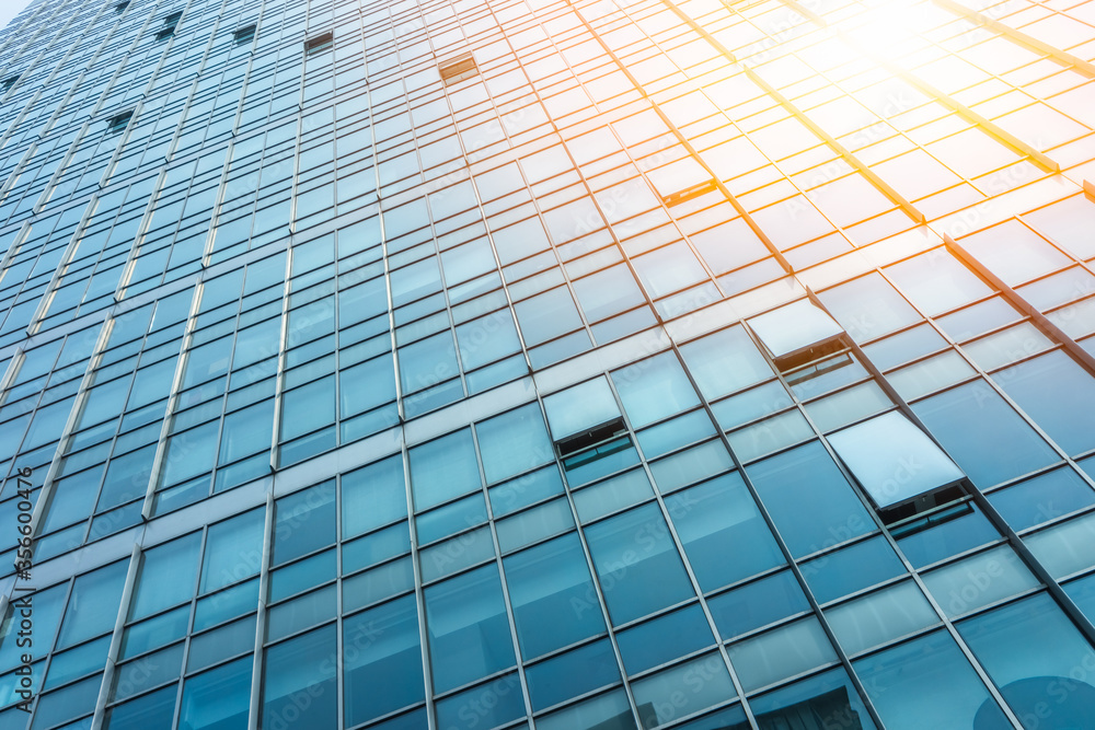 Close-Up of Modern Office Buildings in city of China. Close-Up of Modern Office Buildings in city of China.