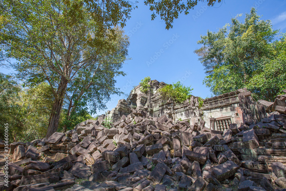 Beng Mealea Temple is a temple in the Angkor Wat style located east of the main group of temples at Angkor, Siem Reap, Cambodia.