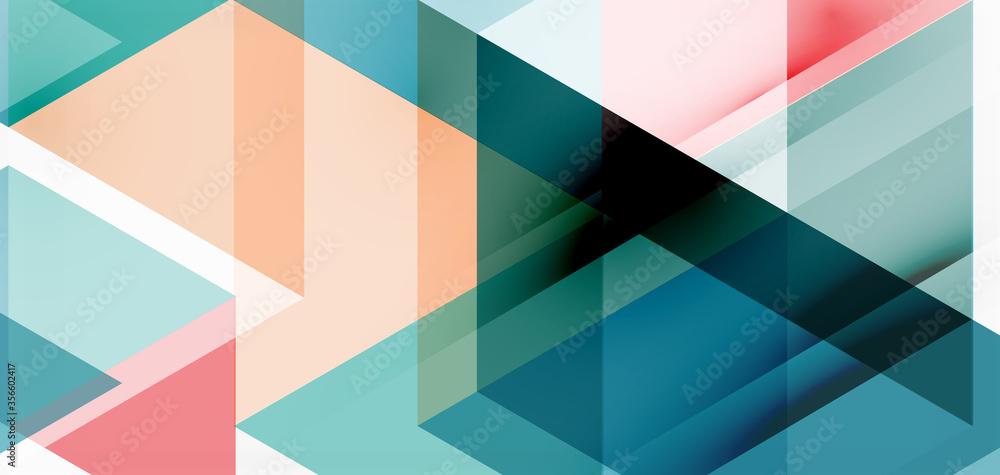 Geometric abstract background, mosaic triangle and hexagon shapes. Trendy abstract layout template for business or technology presentation, internet poster or web brochure cover, wallpaper Geometric abstract background, mosaic triangle and hexagon shapes. Trendy abstract layout template for business or technology presentation, internet poster or web brochure cover, wallpaper