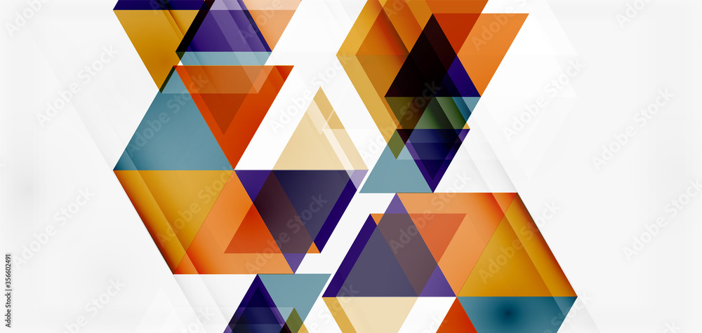Geometric abstract background, mosaic triangle and hexagon shapes. Trendy abstract layout template for business or technology presentation, internet poster or web brochure cover, wallpaper Geometric abstract background, mosaic triangle and hexagon shapes. Trendy abstract layout template for business or technology presentation, internet poster or web brochure cover, wallpaper