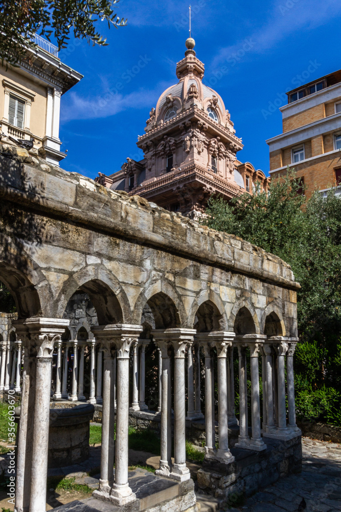 Fototapeta premium streets and houses of Genova