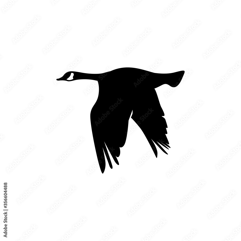 flying goose logo vector icon illustration flying goose logo vector icon illustration