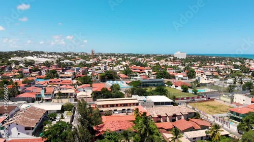 Orbital aerial fottage of Itapuã disctrict in Salvador, Bahia, Brazil photo