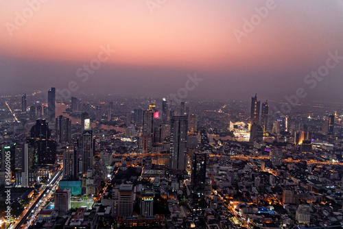 City skyline of Bangkok at night - Thailand © adfoto