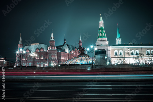 Canvas Print moscow kremlin at night