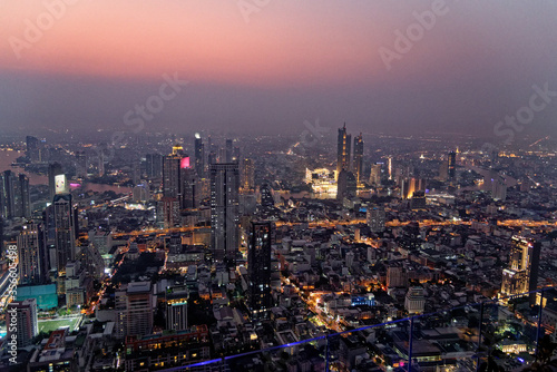 City skyline of Bangkok at night - Thailand