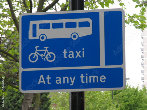London, UK, traffic signs in England