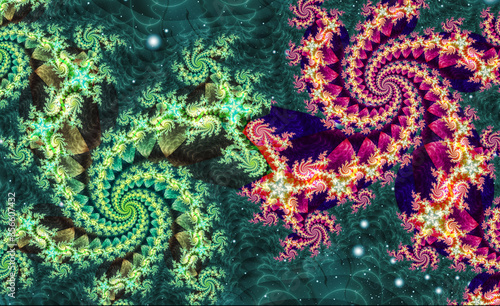 Abstract meditative color f...