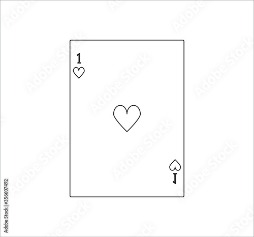 playing card. illustration for web and mobile design.