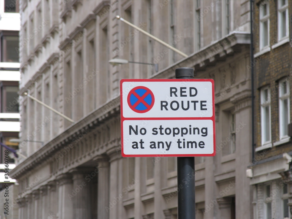 Obraz premium London, UK, traffic signs in England