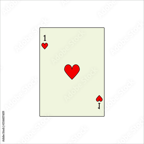 playing card. illustration for web and mobile design.