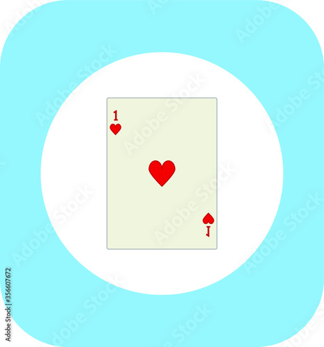 playing card. illustration for web and mobile design.