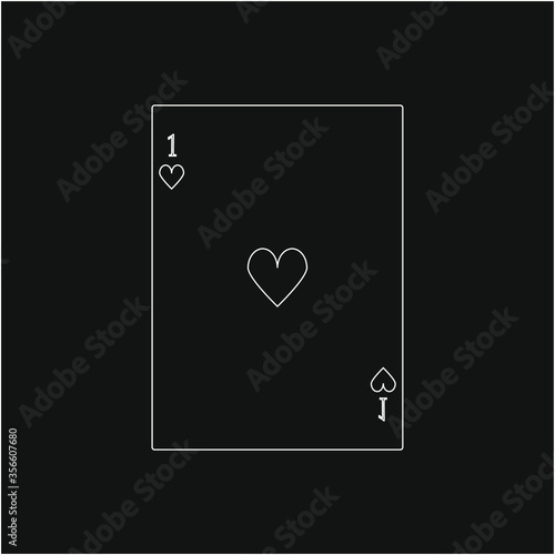 playing card. illustration for web and mobile design.