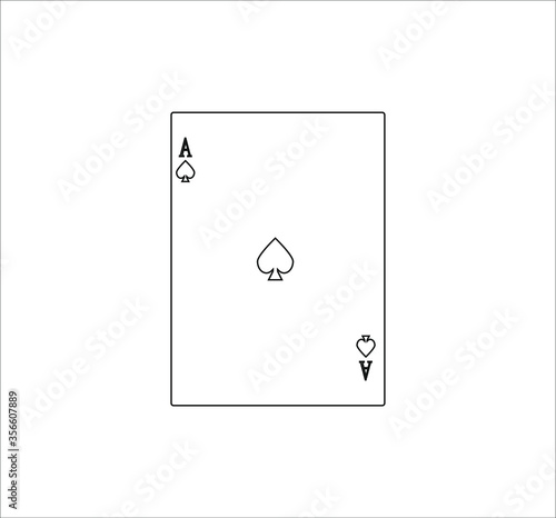 playing card. illustration for web and mobile design.