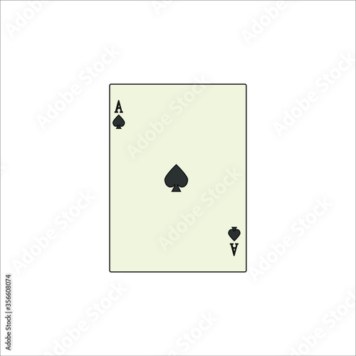 playing card. illustration for web and mobile design.
