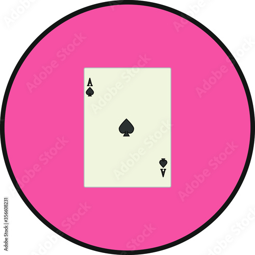 playing card. illustration for web and mobile design.