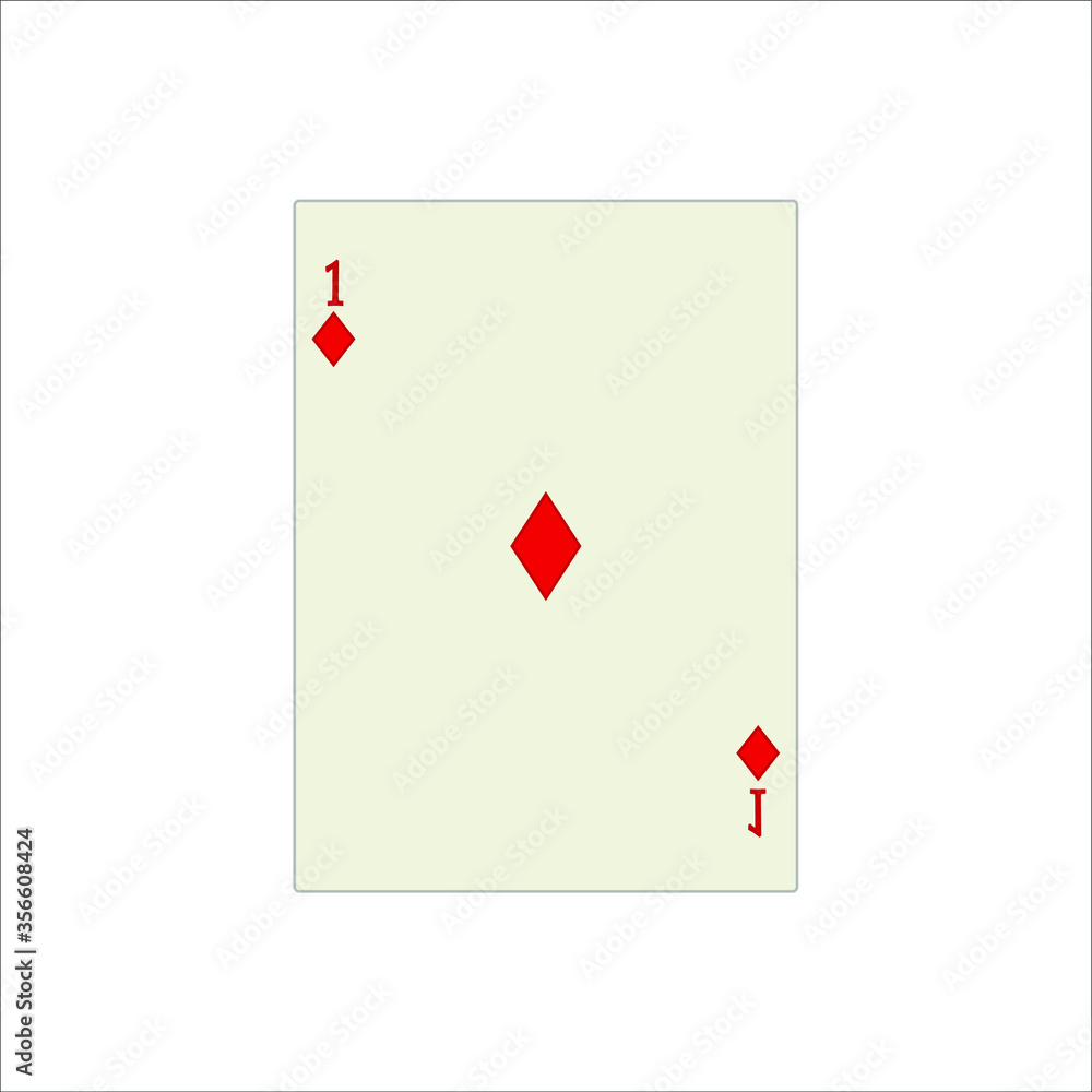 Obraz premium playing card. illustration for web and mobile design.