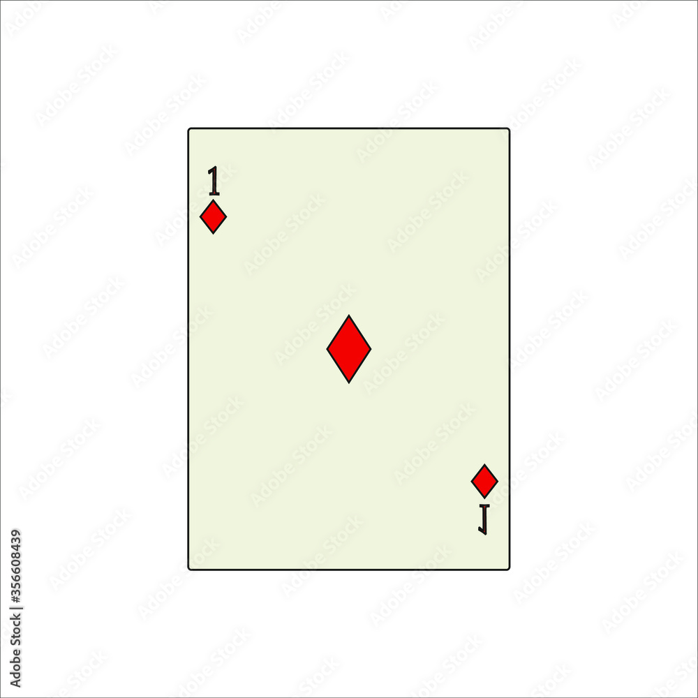 Obraz premium playing card. illustration for web and mobile design.