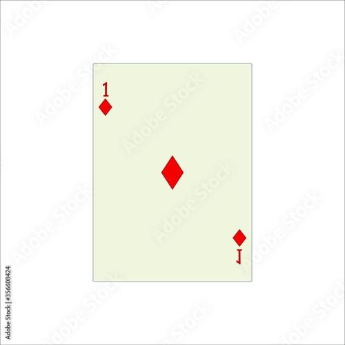 playing card. illustration for web and mobile design.