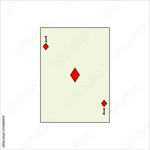 playing card. illustration for web and mobile design.